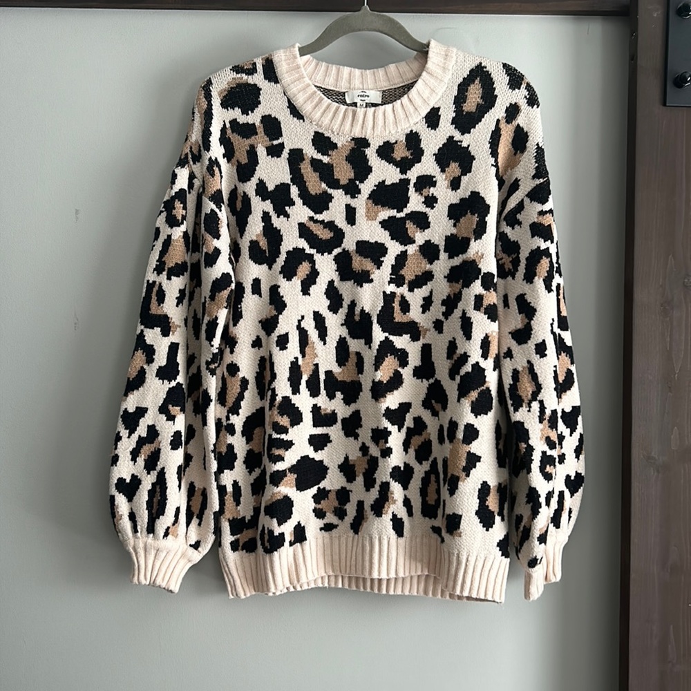 Cheetah sweater
